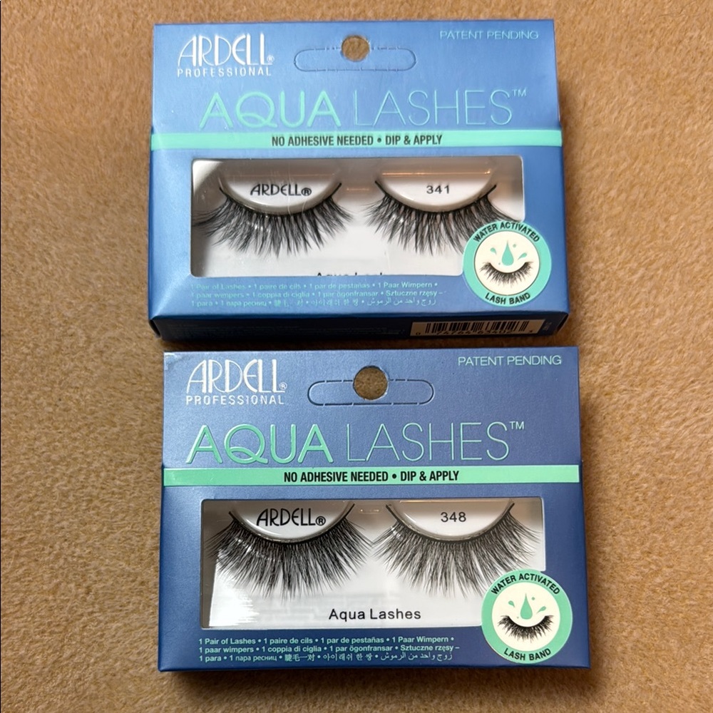 Ardell Aqua Lashes 341 and 348 - No Adhesive Needed